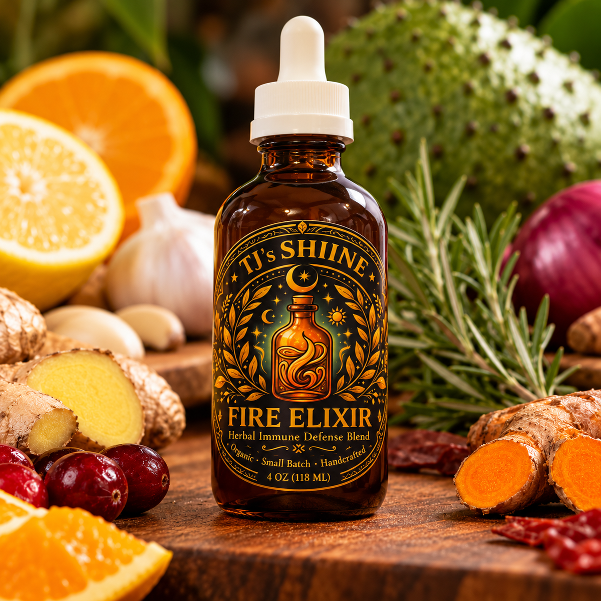 TJ’s SHIINE Fire Elixir | 4 oz
